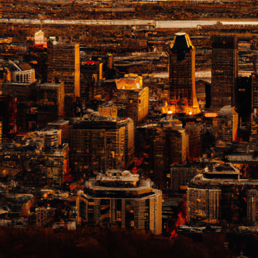 AI-generated Montreal old port evening